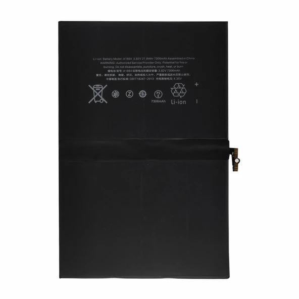Teknonet Apple iPad Pro 9.7 inç Uyumlu Nettech A1664 7306 mAh Batarya NT-96512 ürün görseli 1