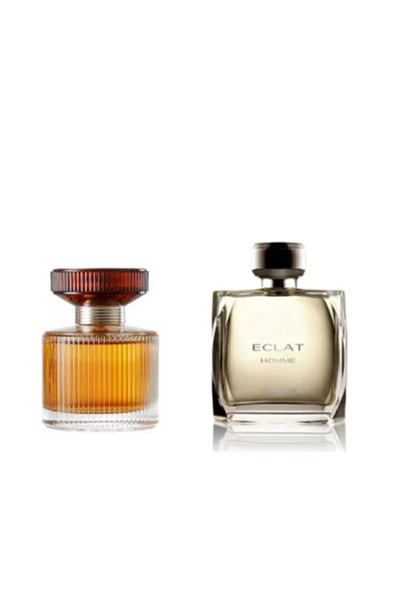 Oriflame Eclat Homme 75 Ml Edt Erkek + Amber Elixir 50 Ml Edp Kadın Parfümü ürün görseli 1
