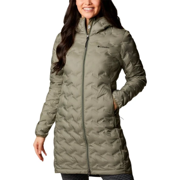 Columbia Delta Ridge™ II Long Down Jacket Çağla Yeşil Kadın Outdoor Mont WK0440 ürün görseli 1