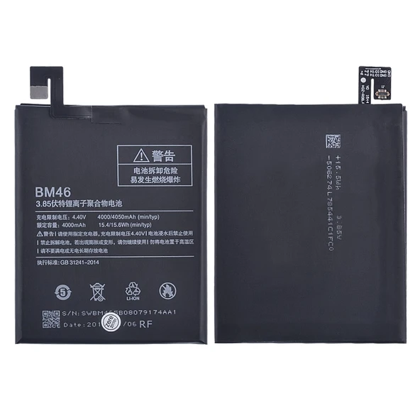 Teknonet Xiaomi Redmi Note 3 Uyumlu Xiaomi BM46 4000 MAh Batarya NT-28352 ürün görseli 1
