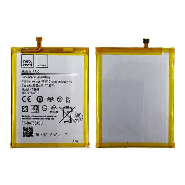 Teknonet Samsung Galaxy A70 Uyumlu Nettech 4500 mAh Batarya NT-32552 ürün görseli 1