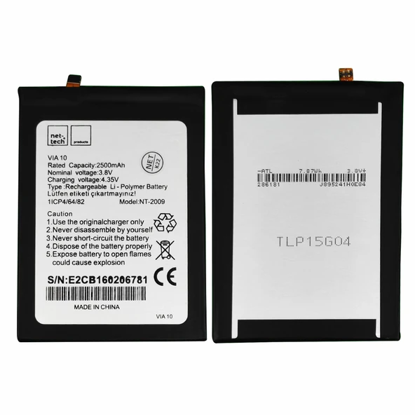 Teknonet Casper Via V10 Uyumlu Nettech Batarya NT-93122 ürün görseli 1