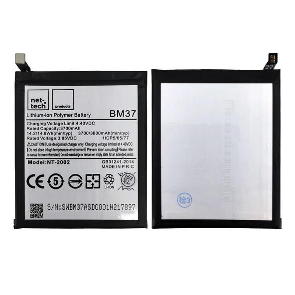 Teknonet Xiaomi Mi 5S Plus Uyumlu Nettech BM37 3750 MAh Batarya NT-82609 ürün görseli 1