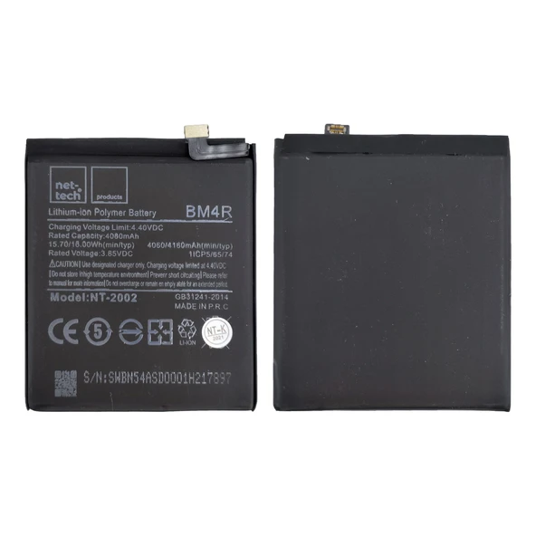 Teknonet Xiaomi Mi 10 Lite Uyumlu Nettech BM4R 4000 MAh Batarya NT-86151 ürün görseli 1