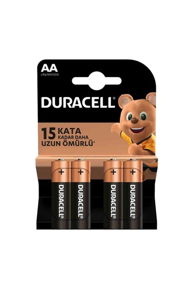 Teknonet Uyumlu Duracell Alkaline AA Kalem Pil 4lü Batarya NT-112798 ürün görseli 1