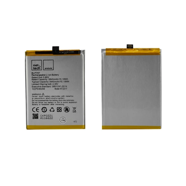 Teknonet Oppo A72 Uyumlu Nettech Batarya NT-93124 ürün görseli 1