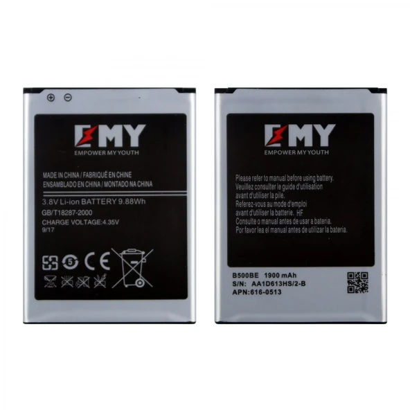 Teknonet Samsung Galaxy i9190 S4 Mini Uyumlu Emy B500BE 1900 MAh Batarya NT-26418 ürün görseli 1