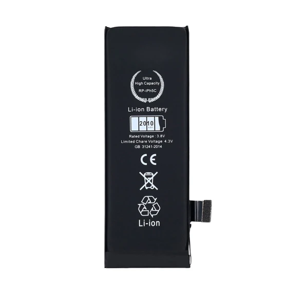 Teknonet Apple iPhone 5C Uyumlu RealPower Güçlendirilmiş 2000 MAh Batarya NT-96066 ürün görseli 1