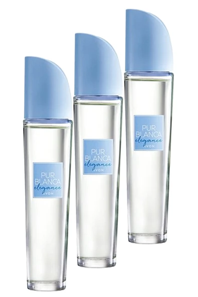 AVON Pur Blanca Elegance Kadın Parfüm Edt 50 Ml. Üçlü Set ürün görseli 1