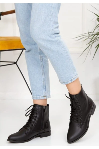 SDF SHOES Bayan Sivri Postal Bot - Resim 3