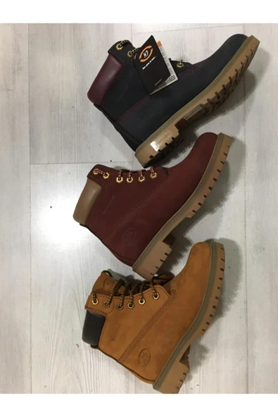 M.P. Kadın Bordo  Bot - Resim 3
