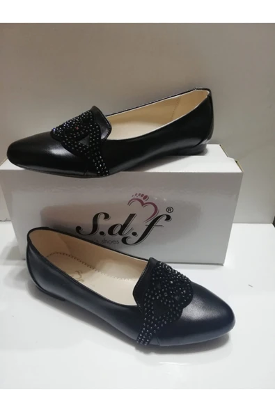 SDF SHOES Kadın Siyah Babet ürün görseli 1