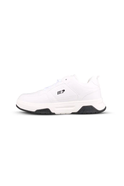 M.P. Erkek Bağcıklı Beyaz Sneaker - Resim 2