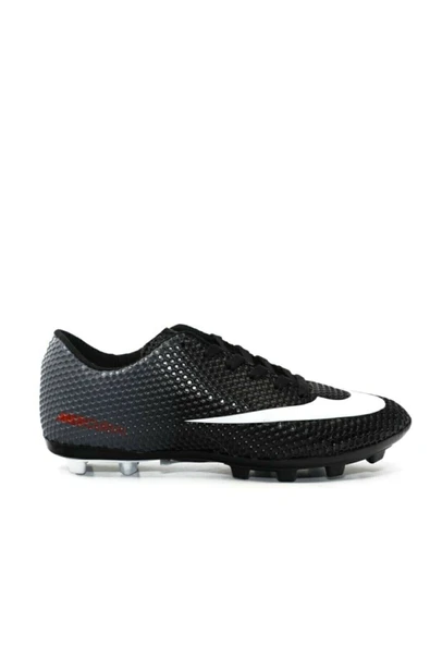 Walked Çocuk Çim Saha Çocuk Krampon Halısaha Erkek Futbol Spor Ayakkabı Walked Siyah Beyaz ürün görseli 1