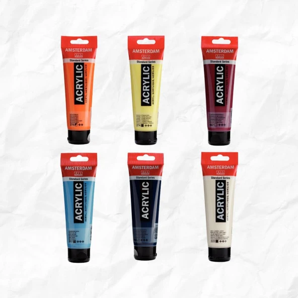 Amsterdam Akrilik Boya 120ml 6'LI SET ürün görseli 1