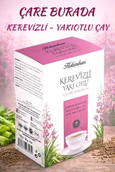 Kerevizli & Yakıotlu Karışık Bitki Çayı (45'li Süzen Poşet) ürün görseli 1