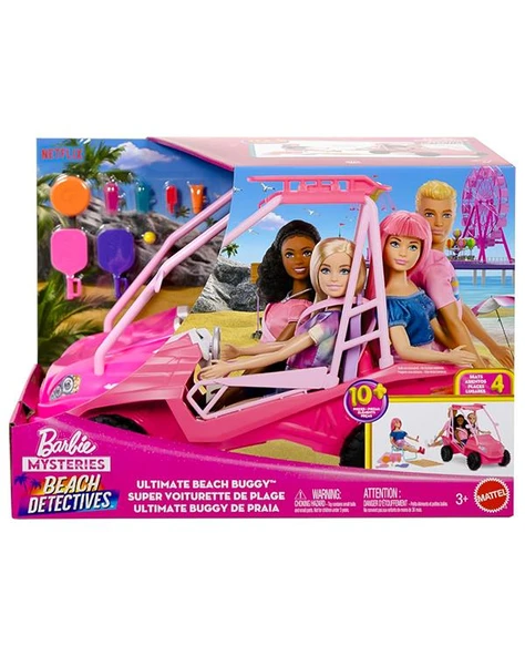Barbie Mysteries Aile Plaj Arabası Oyun Seti JFV68 ürün görseli 1