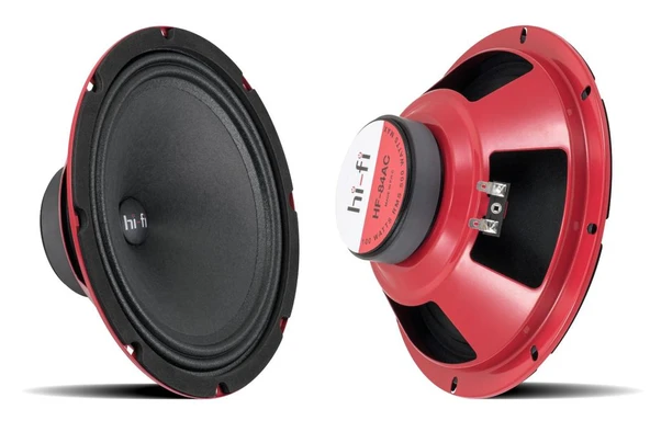 Hi-Fi HF-84AC 20 cm 8" 500 Watt Max Power+100 Watt Rms Kırmızı Platinium 20 Cm Midrage ürün görseli 1