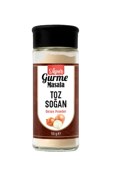 Soğan Tozu 50 gr – Cam Ambalaj – Tuzluklu Kapak – Dried Onion Powder ürün görseli 1