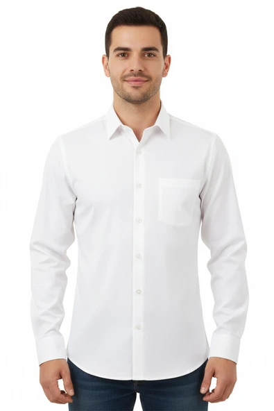 Slim Fit Erkek Gömlek ürün görseli 1