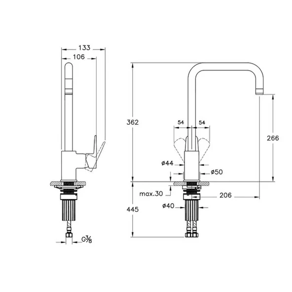 Artema Flow Soft Eviye Bataryası A43426 - Resim 2