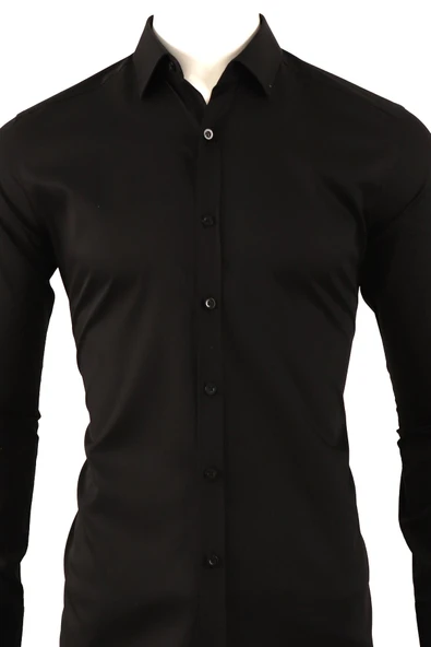Slim Fit Erkek Gömlek - Resim 4
