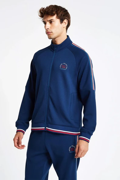 Lescon 24NTEV001124-ALC Açık Lacivert Erkek Fermuarlı Sweatshirt ürün görseli 1
