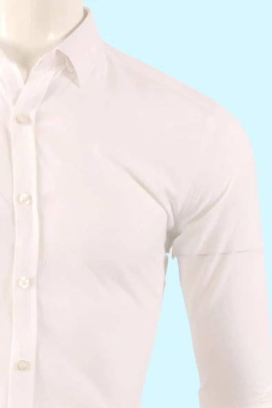 Slim Fit Erkek Gömlek - Resim 6