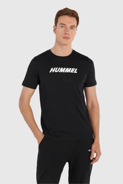 hummel Elemental Logo Cotton Tee Siyah Erkek T-Shirt ürün görseli 1