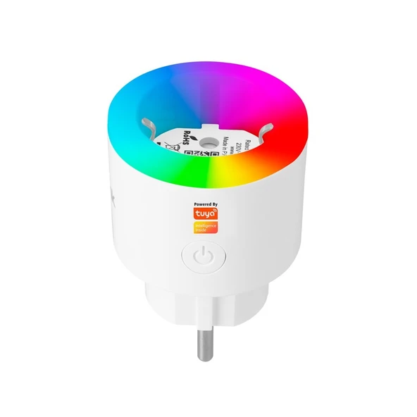 S-link SL-03 16A Akım Korumalı Akıllı Priz RGB Işıklı 2.4 G Wifi TUYA Destekli ürün görseli 1