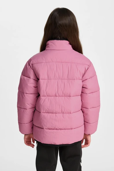 hummel Light Weight Puffer Jacket Pembe Çocuk Ceket - Resim 2