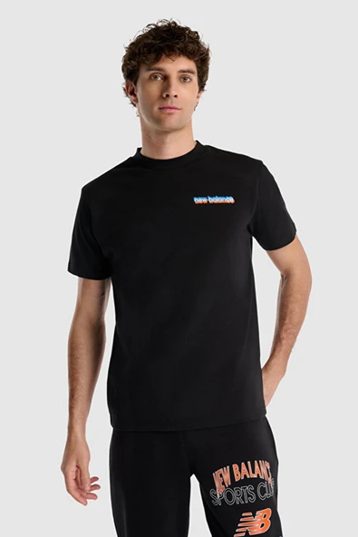 New Balance Lifestyle MNT1533-BK Siyah Erkek T-Shirt ürün görseli 1