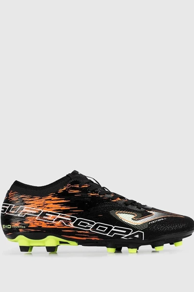 Joma Supercopa 2301 SUPS2301FG Black Coral Fırm Ground Siyah/Turuncu Erkek Krampon ürün görseli 1