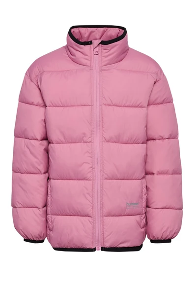 hummel Light Weight Puffer Jacket Pembe Çocuk Ceket - Resim 7