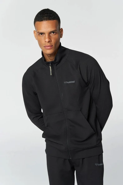 Hummel Evon Zip 921678-2001 Siyah Erkek Eşofman Üstü ürün görseli 1