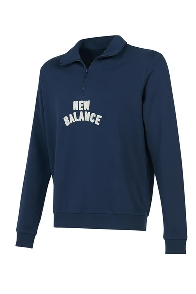 New Balance Lifestyle MNC3524-AVI Lacivert Erkek Eşofman Üstü ürün görseli 1