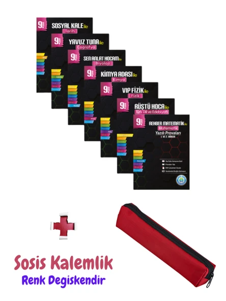9. Sınıf Yazılı Provaları Seti - 7 Kitap 1 ve 2. Dönem + Sosis Kalem Kutusu ürün görseli 1