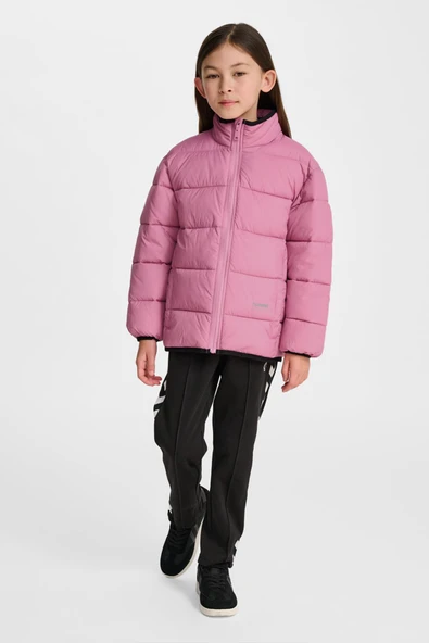hummel Light Weight Puffer Jacket Pembe Çocuk Ceket - Resim 3