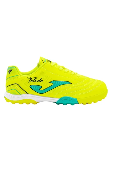Joma Toledo JR 2411 TOJW2411TF Fosfor Sarı & Turkuaz Çocuk Halı Saha Ayakkabı ürün görseli 1