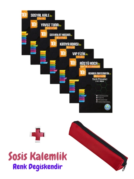 10. Sınıf Yazılı Provaları Seti - 7 Kitap 1 ve 2. Dönem + Sosis Kalem Kutusu ürün görseli 1