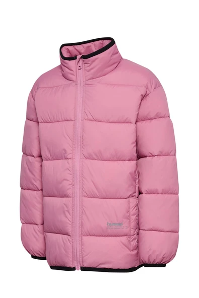 hummel Light Weight Puffer Jacket Pembe Çocuk Ceket - Resim 5