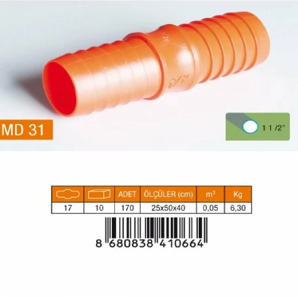 MEDALYAN MD 31 Normal Hortum Ekı 1 1/2" ürün görseli 1