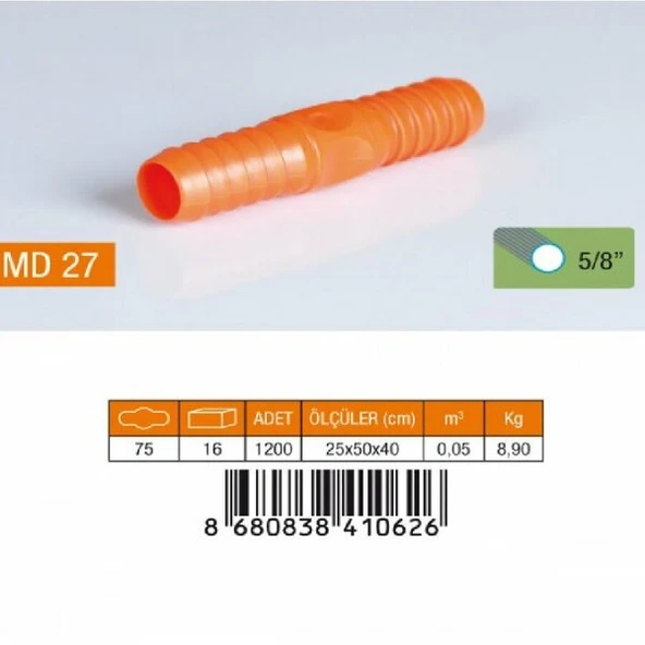 MEDALYAN MD 27 5/8" Normal Hortum Eki ürün görseli 1