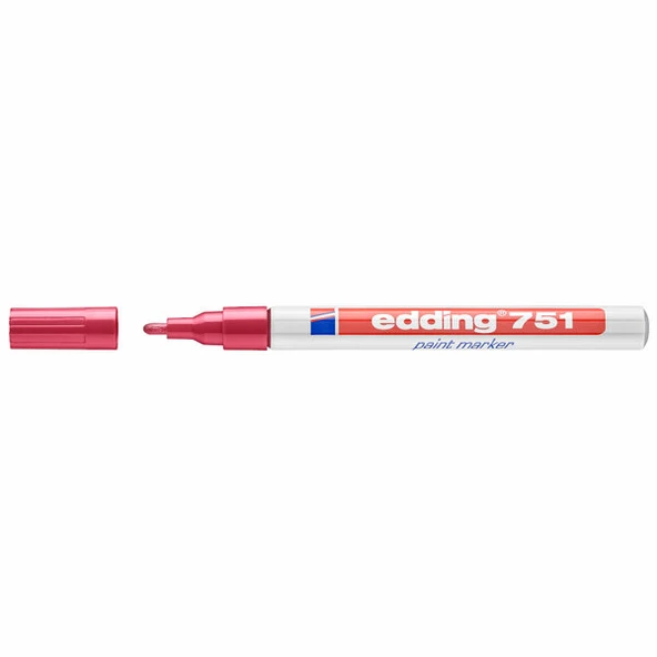 EDDİNG ED75102 751 Tam Örtücü Kırmızı Boya Kalemi ürün görseli 1
