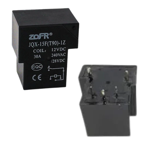 12VDC 30A ZOFR Röle - JQX-15F-T90-1A (5 pin) ürün görseli 1