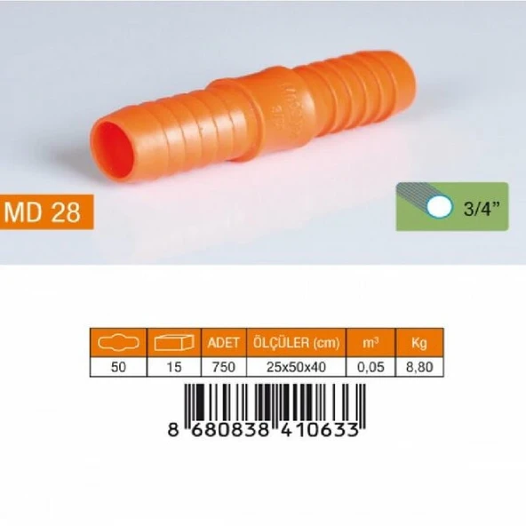 MEDALYAN MD 28 3/4" Normal Hortum Eki ürün görseli 1