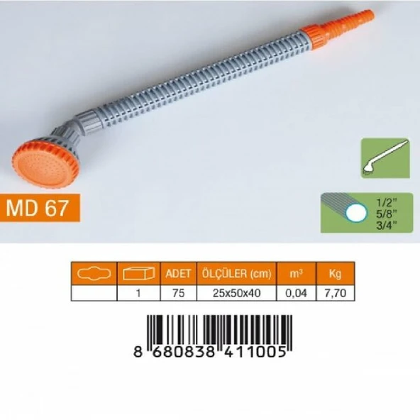 MEDALYAN MD 67 Uzun El Süzeği (Dirsekli) ürün görseli 1