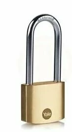 YALE Y110B/30/147/1 30 mm Pirinç Asma Kilit Uzun Halka Blister ürün görseli 1