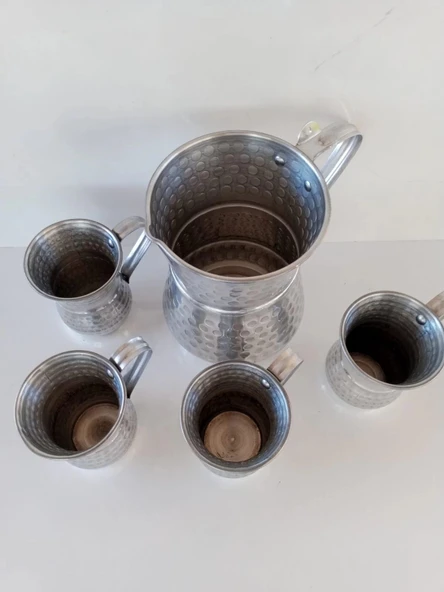 Aluminyum Sürahi ve Bardak. - Resim 4