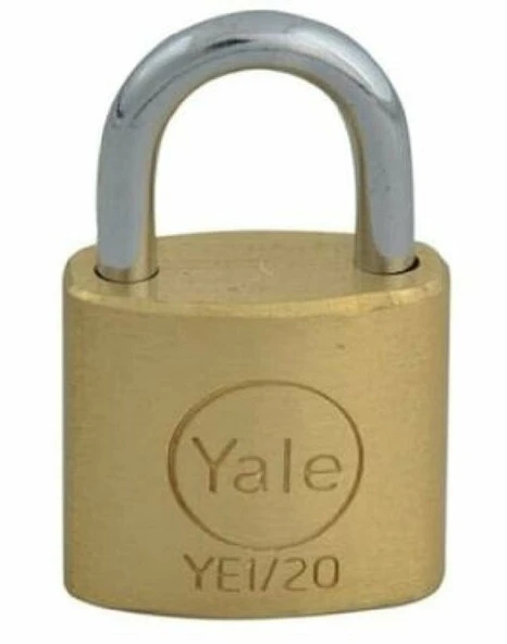 YALE YE1/20/111/1 Essentıal 20 mm Pirinç Asma Kilit Blister ürün görseli 1
